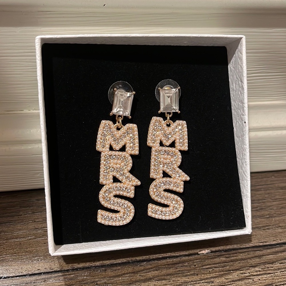 BaubleBar MRS. statement earrings
